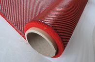 Du Pontカーボン繊維の複合材料2X2のあや織り織り方の赤いアラミド繊維の生地